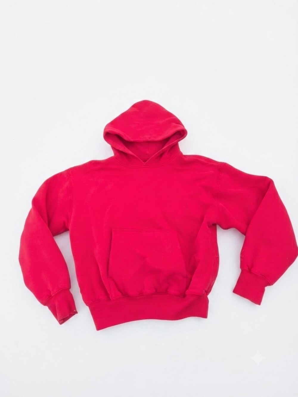 Yeezy x Gap Red Double Layer Heavyweight Hoodie Size Medium M Streetwear